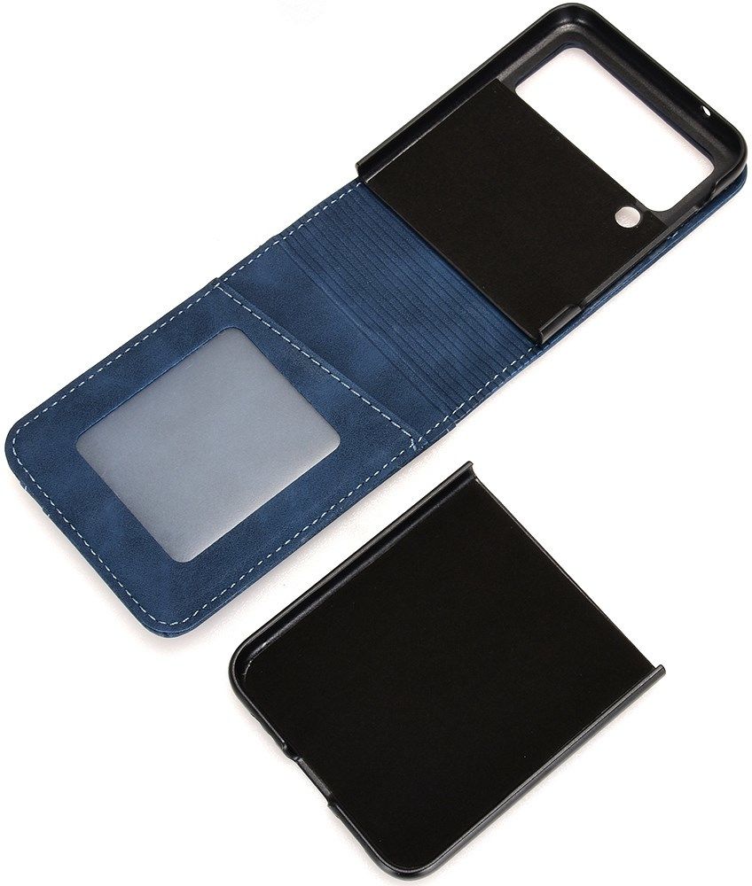 Samsung Galaxy Z Flip 4 Hoesje Portemonnee Book Case Kunstleer Zwart afbeelding 8