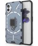 Nothing Phone (1) Hoesje Hybride Kickstand Back Cover Blauw