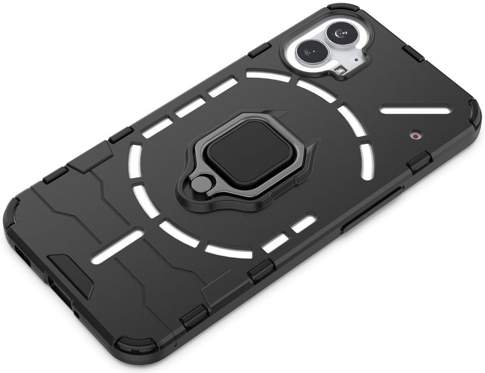 Nothing Phone (1) Hoesje Hybride Kickstand Back Cover Blauw afbeelding 4