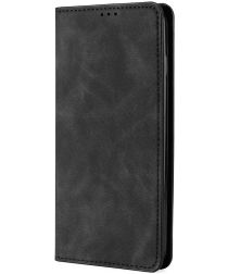 OnePlus 10T Hoesje Portemonnee Book Case Kunstleer Zwart