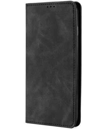 OnePlus 10T Hoesje Portemonnee Book Case Kunstleer Zwart Hoesjes
