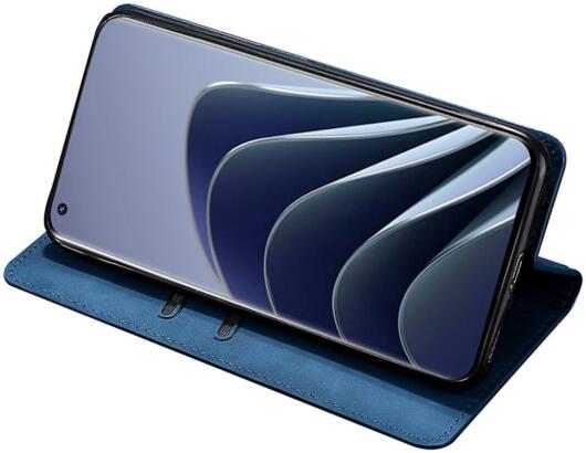 OnePlus 10T Hoesje Portemonnee Book Case Kunstleer Blauw afbeelding 4