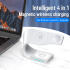 Draadloze Oplader 15W voor Smartphone/AirPods/Watch met MagSafe Wit afbeelding 2