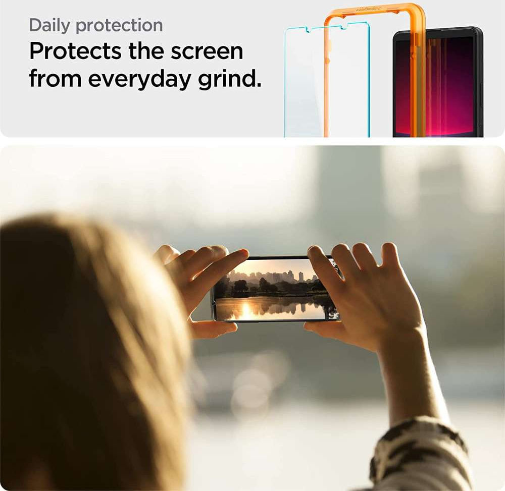Spigen AlignMaster Sony Xperia 10 IV Tempered Glass (2-Pack) afbeelding 6