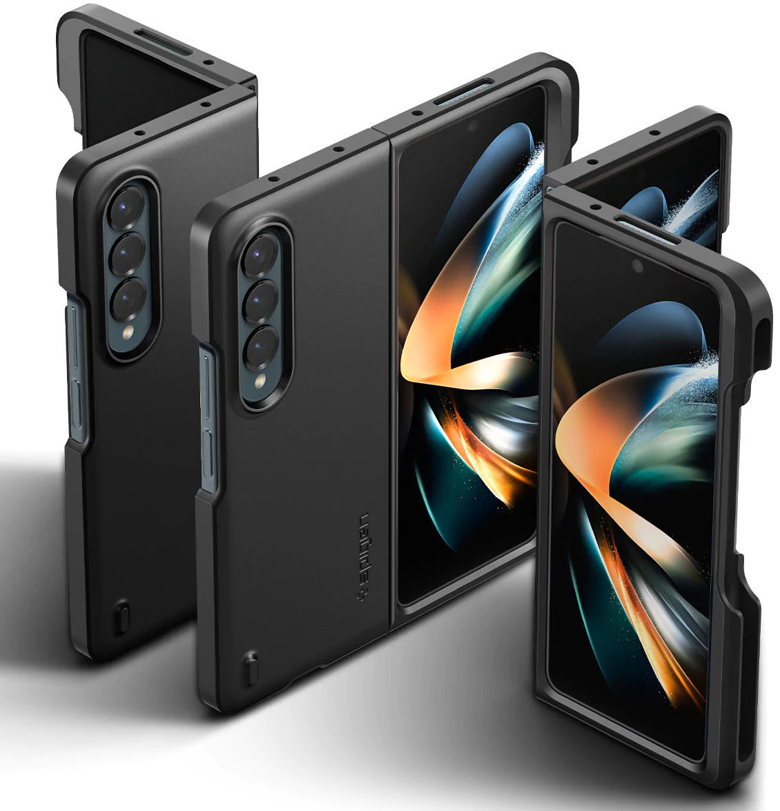 Spigen Thin Fit P Samsung Galaxy Z Fold 4 Hoesje Back Cover Zwart afbeelding 9