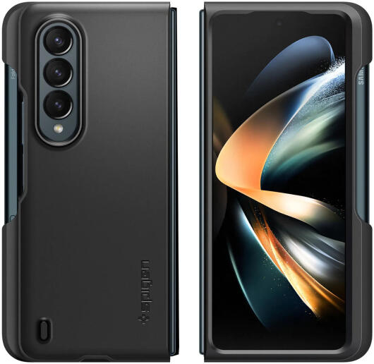 Spigen Thin Fit P Samsung Galaxy Z Fold 4 Hoesje Back Cover Zwart afbeelding 12