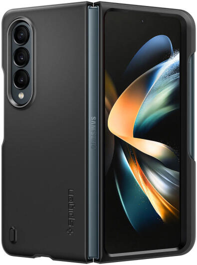 Spigen Thin Fit P Samsung Galaxy Z Fold 4 Hoesje Back Cover Zwart afbeelding 11