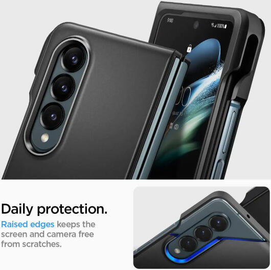 Spigen Thin Fit P Samsung Galaxy Z Fold 4 Hoesje Back Cover Zwart afbeelding 3
