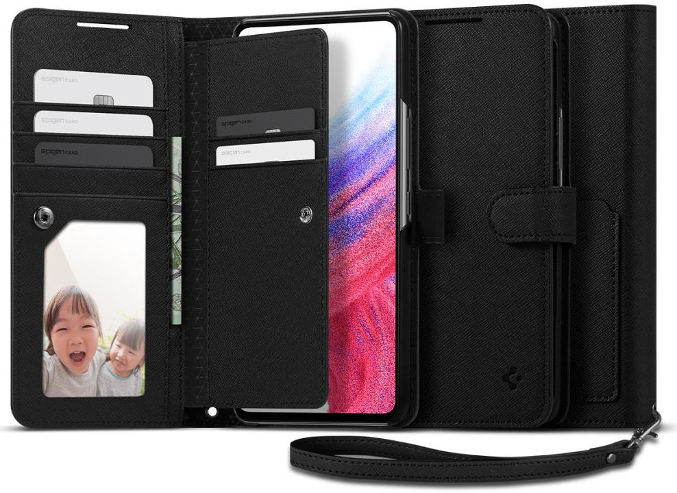 Spigen Wallet S Plus Samsung Galaxy A53 Hoesje Book Case Zwart afbeelding 1