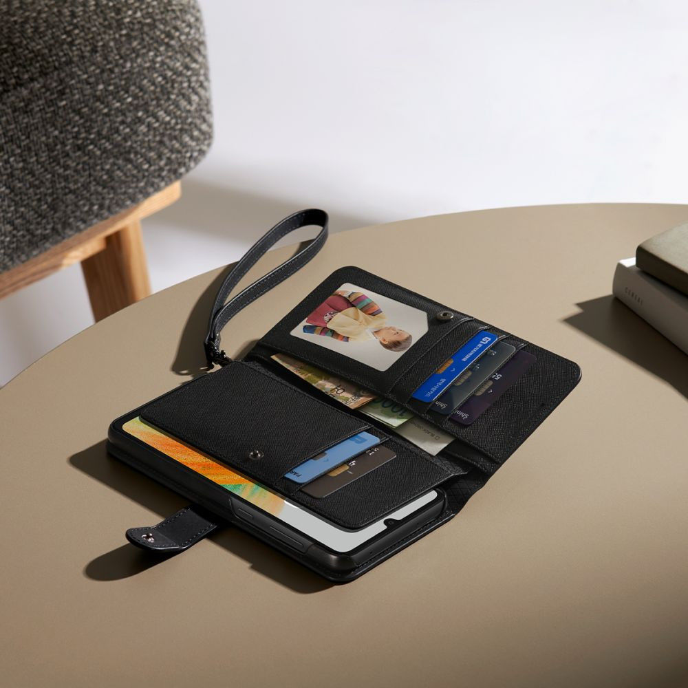 vergeven portemonnee staart Spigen Wallet S Plus Samsung Galaxy A53 Hoesje Book Case Zwart | GSMpunt.nl