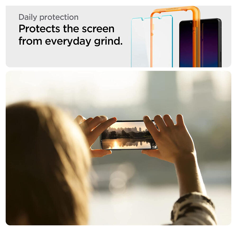 Spigen AlignMaster Sony Xperia 1 IV Tempered Glass (2-Pack) afbeelding 4
