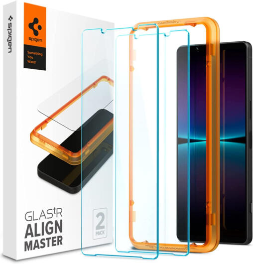 Spigen AlignMaster Sony Xperia 1 IV Tempered Glass (2-Pack) afbeelding 1