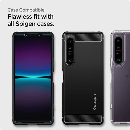 Spigen AlignMaster Sony Xperia 1 IV Tempered Glass (2-Pack) afbeelding 9