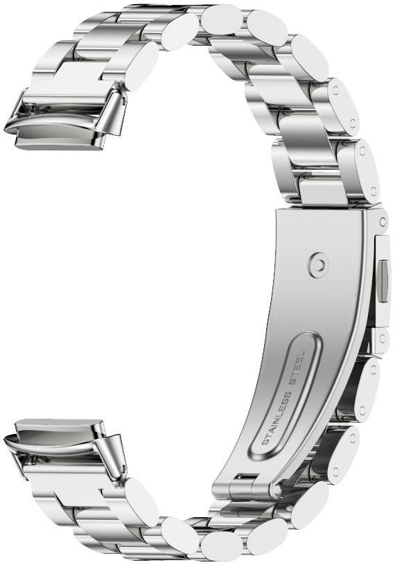 Fitbit Luxe Bandje Roestvrij Staal met Schakels Zilver afbeelding 2