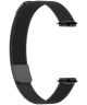 Fitbit Luxe Milanees Bandje - Roestvrij Staal - Magneetsluiting - Zwart