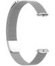 Fitbit Luxe Milanees Bandje - Roestvrij Staal - Magneetsluiting - Zilver