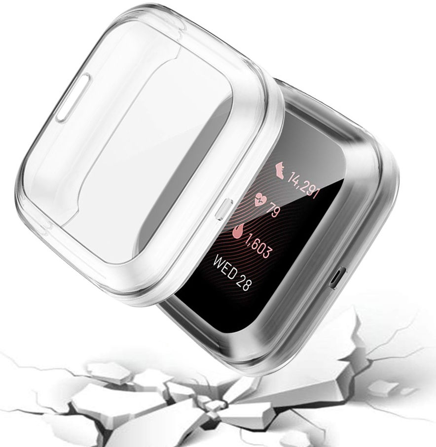 Fitbit Versa 2 Hoesje - Full Protect Case Flexibel TPU - Transparant afbeelding 2