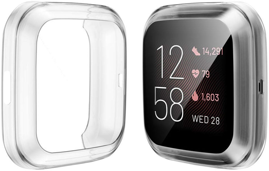 Fitbit Versa 2 Hoesje - Full Protect Case Flexibel TPU - Transparant afbeelding 7