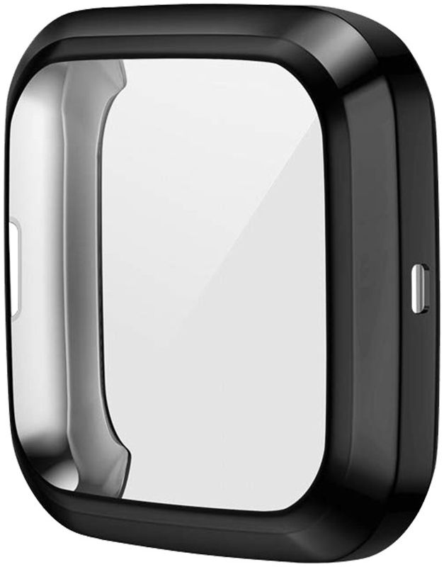 Fitbit Versa 2 Hoesje - Full Protect Case Flexibel TPU - Zwart afbeelding 5