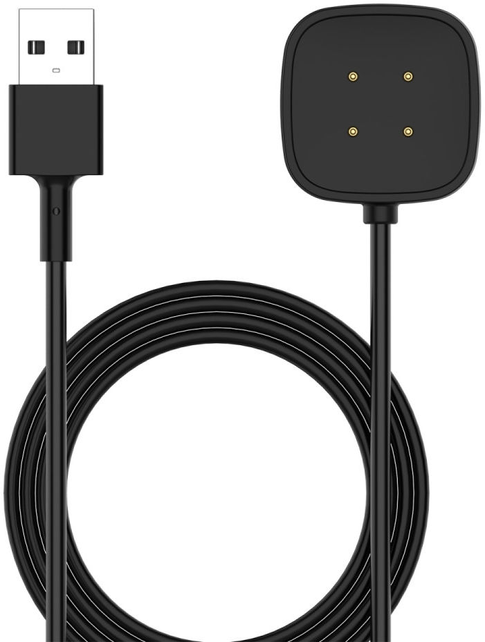 Fitbit Versa 3 / Sense Oplaadkabel en Dock Standaard 1M Zwart afbeelding 2