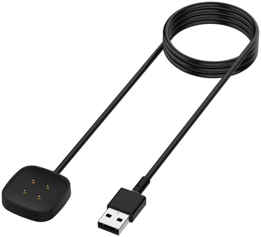 Fitbit Versa 3 / Sense Oplaadkabel en Dock Standaard 1M Zwart afbeelding 1