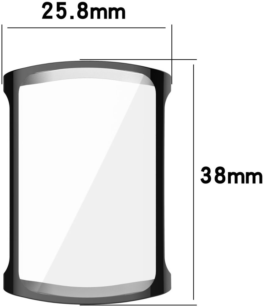 Fitbit Charge 5 / Charge 6 Hoesje Full Protect Case Flexibel TPU Zwart afbeelding 6