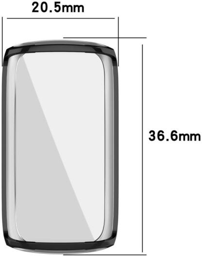 Fitbit Luxe Hoesje Full Protect Case Flexibel TPU Zwart afbeelding 4