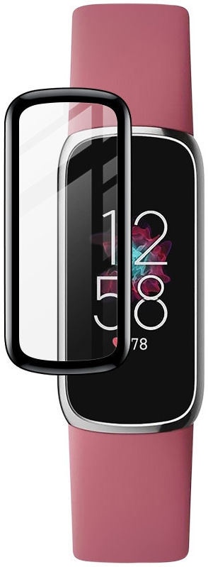Imak Fitbit Luxe Screen Protector 3D Full Cover Tempered Glass Zwart afbeelding 1