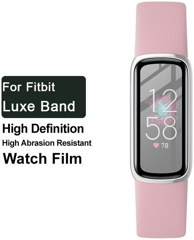 Imak Fitbit Luxe Screen Protector 3D Full Cover Tempered Glass Zwart afbeelding 6