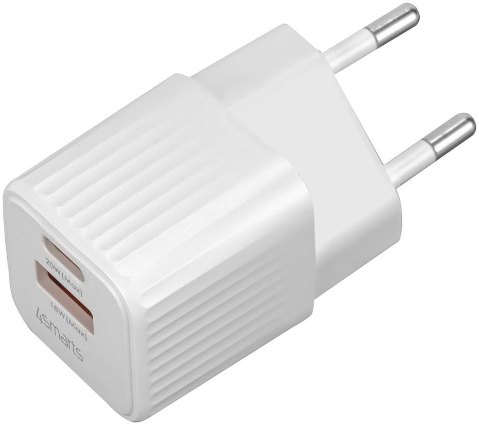 4smarts VoltPlug Duos Mini 20W USB/USB-C Oplader Fast Charge Wit afbeelding 9