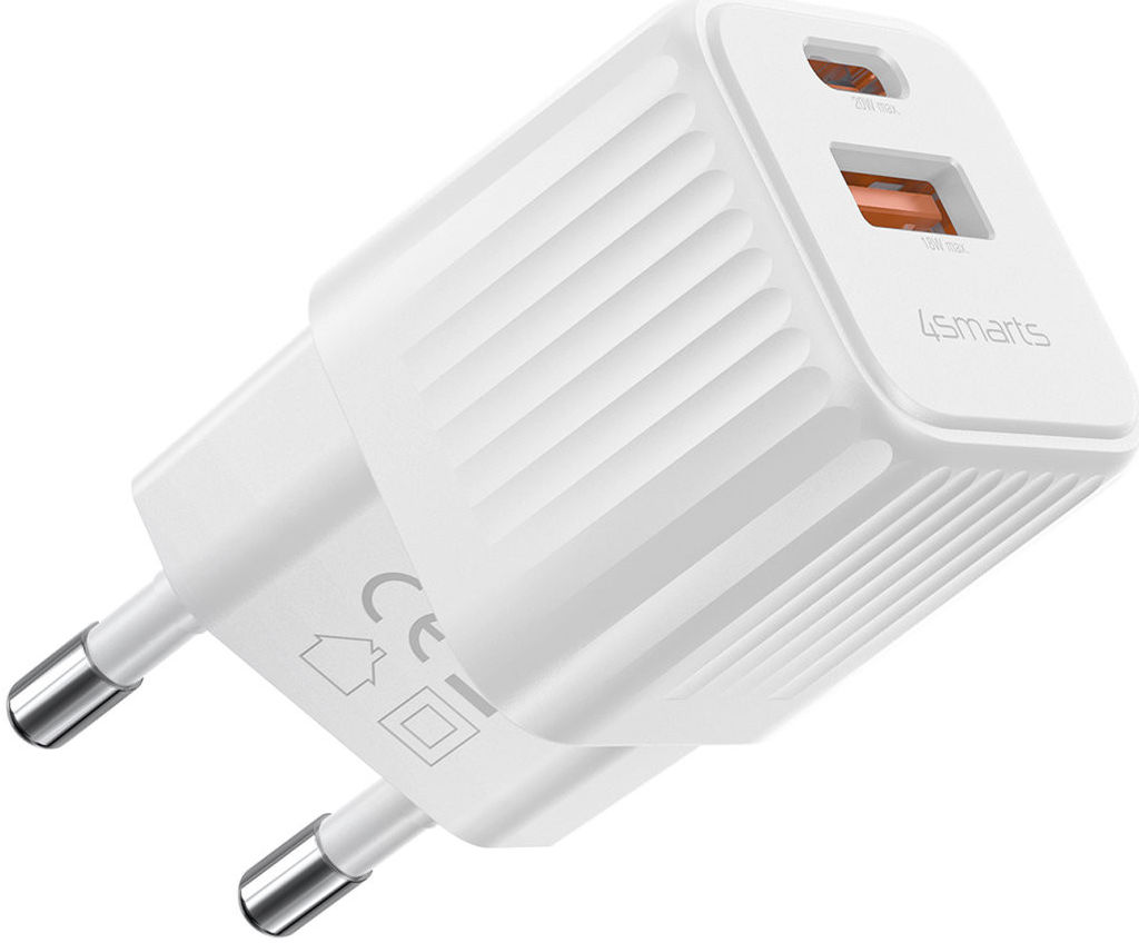 4smarts VoltPlug Duos Mini 20W USB/USB-C Oplader Fast Charge Wit afbeelding 10
