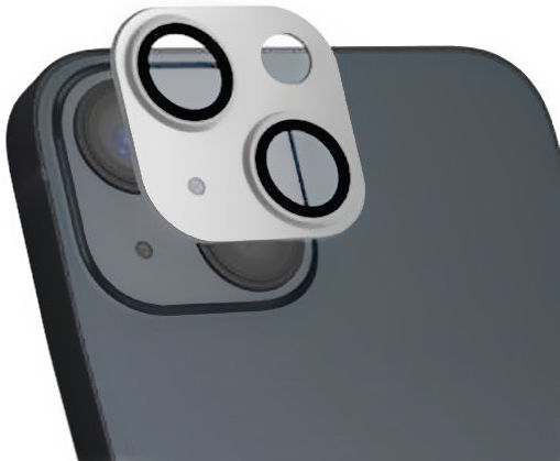4smarts iPhone 14/14 Plus Camera Protector (2-Pack) Zilver/Transparant afbeelding 2