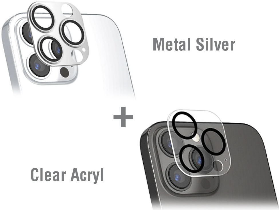 4smarts iPhone 14 Pro (Max) Camera Protector (2-Pack) Zilver/Clear afbeelding 4
