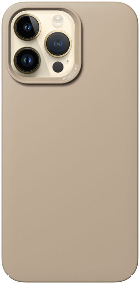 Nudient Thin Case V3 iPhone 14 Pro Max Hoesje met MagSafe Beige afbeelding 1