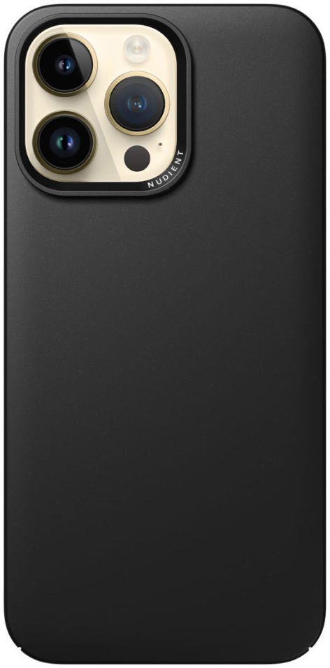 Nudient Thin Case V3 iPhone 14 Pro Max Hoesje met MagSafe Zwart afbeelding 1