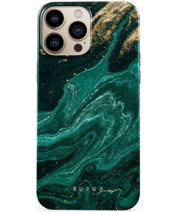Burga Tough Case Apple iPhone 14 Pro Hoesje Emerald Pool Print Hoesjes