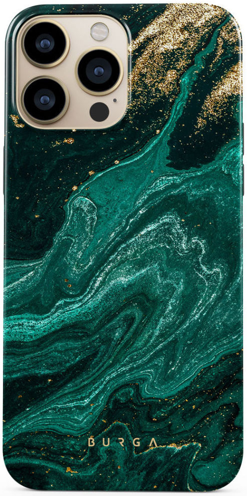 Burga Tough Case Apple iPhone 14 Pro Hoesje Emerald Pool Print afbeelding 1