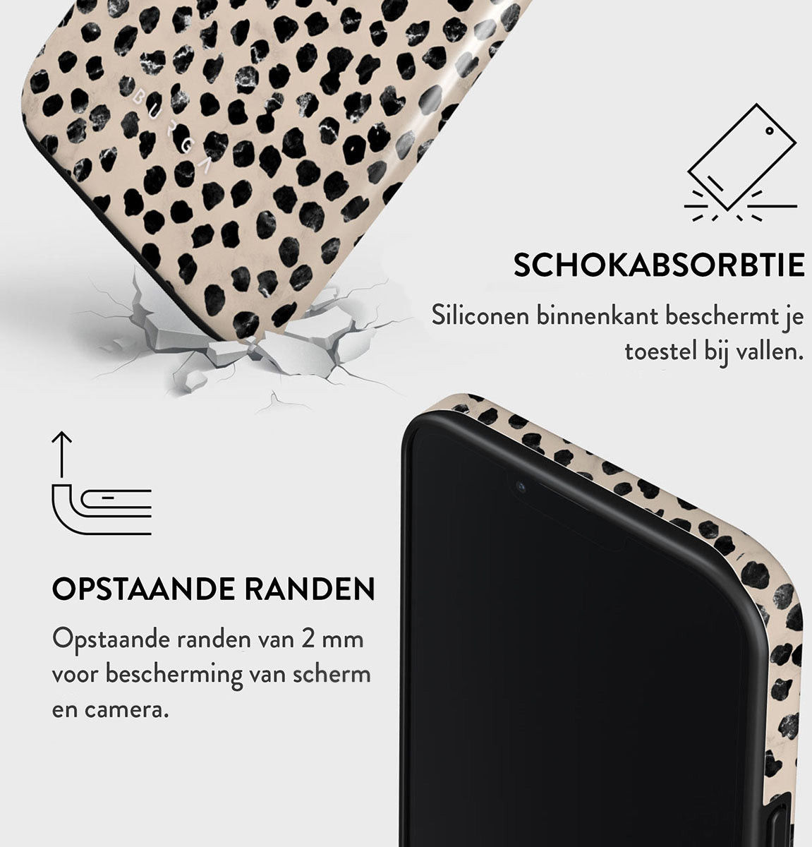 Burga Tough Case Apple iPhone 14 Pro Max Hoesje Almond Latte afbeelding 5