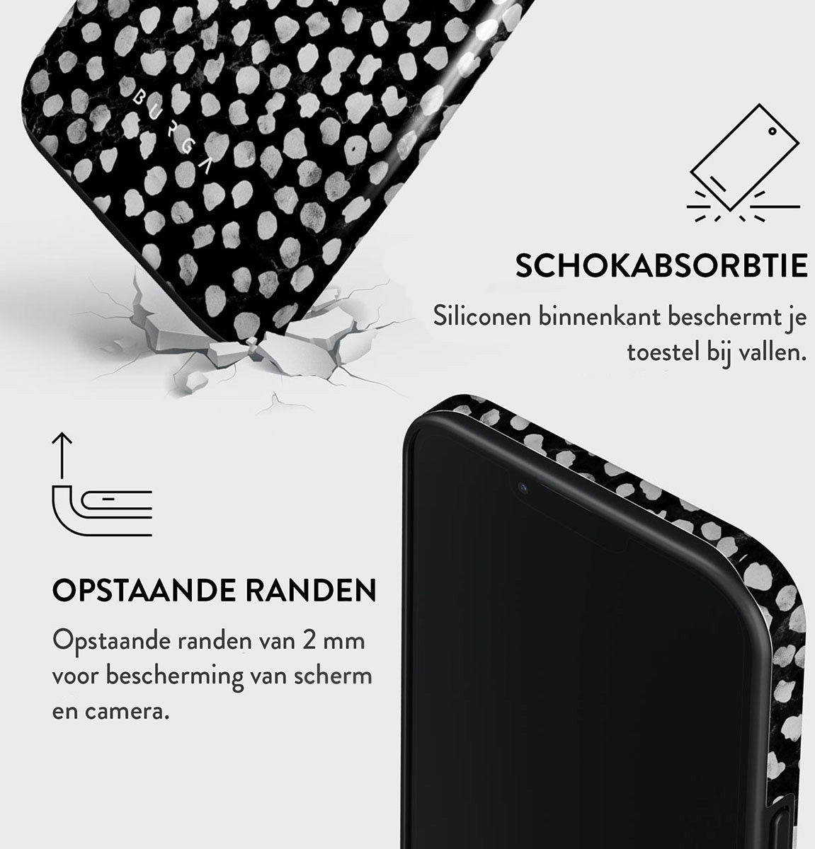 Burga Tough Case Apple iPhone 14 Pro Hoesje Night Sky Print afbeelding 5