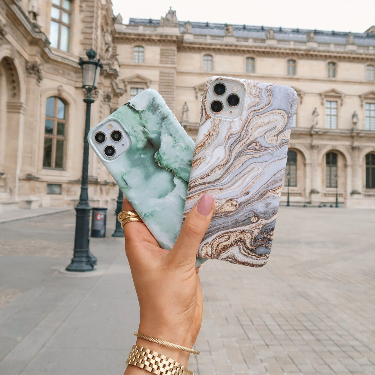 Burga Tough Case Apple iPhone 14 Pro Hoesje Pistachio Cheesecake Print