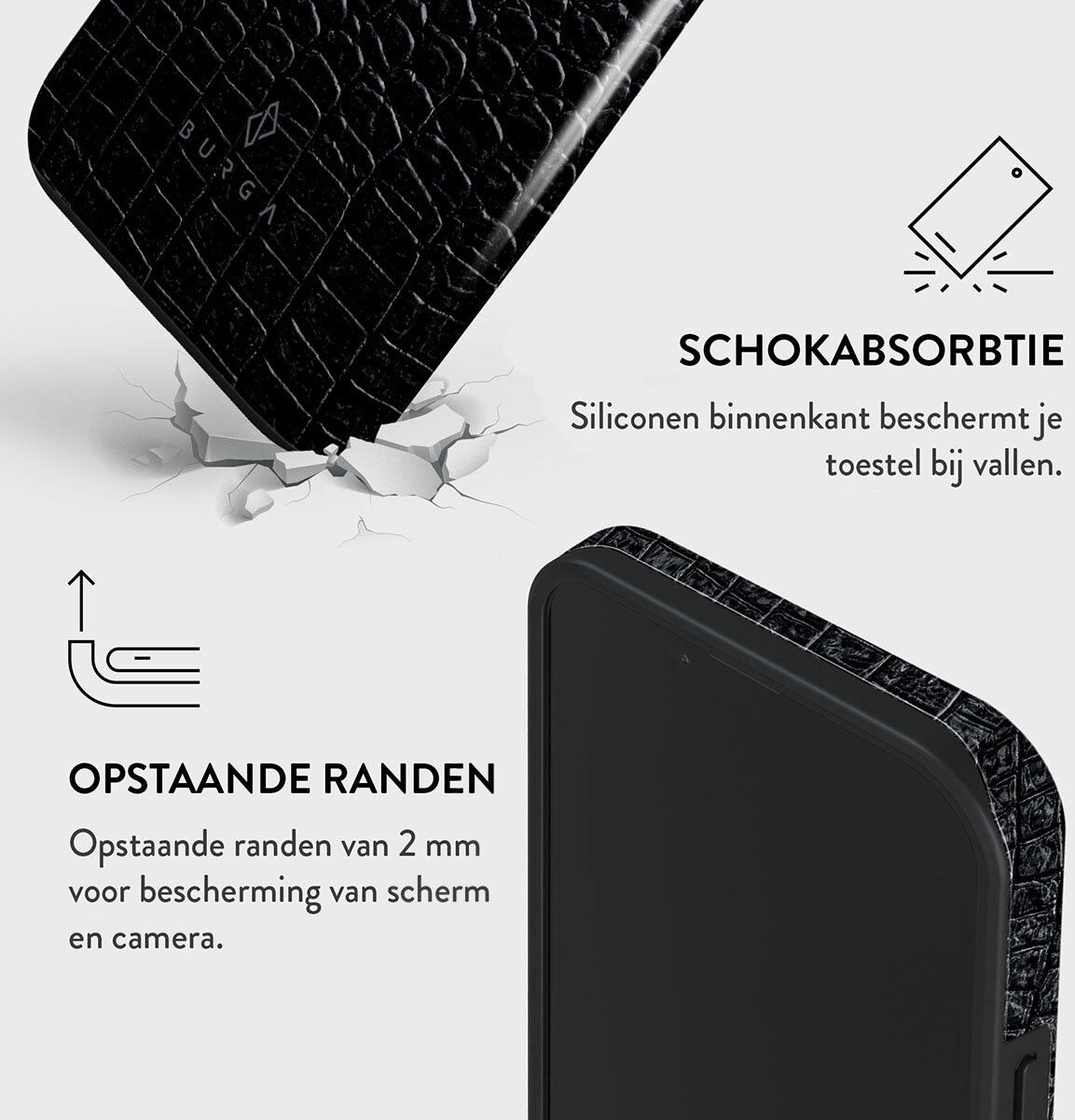 Burga Tough Case Apple iPhone 14 Hoesje Reapers Touch Print afbeelding 5