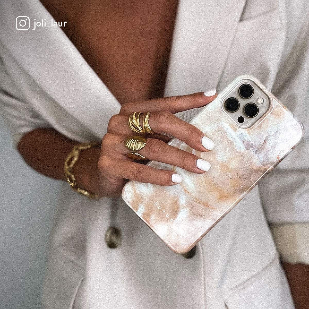 Burga Tough Case Apple iPhone 14 Hoesje Serene Sunset Print afbeelding 11