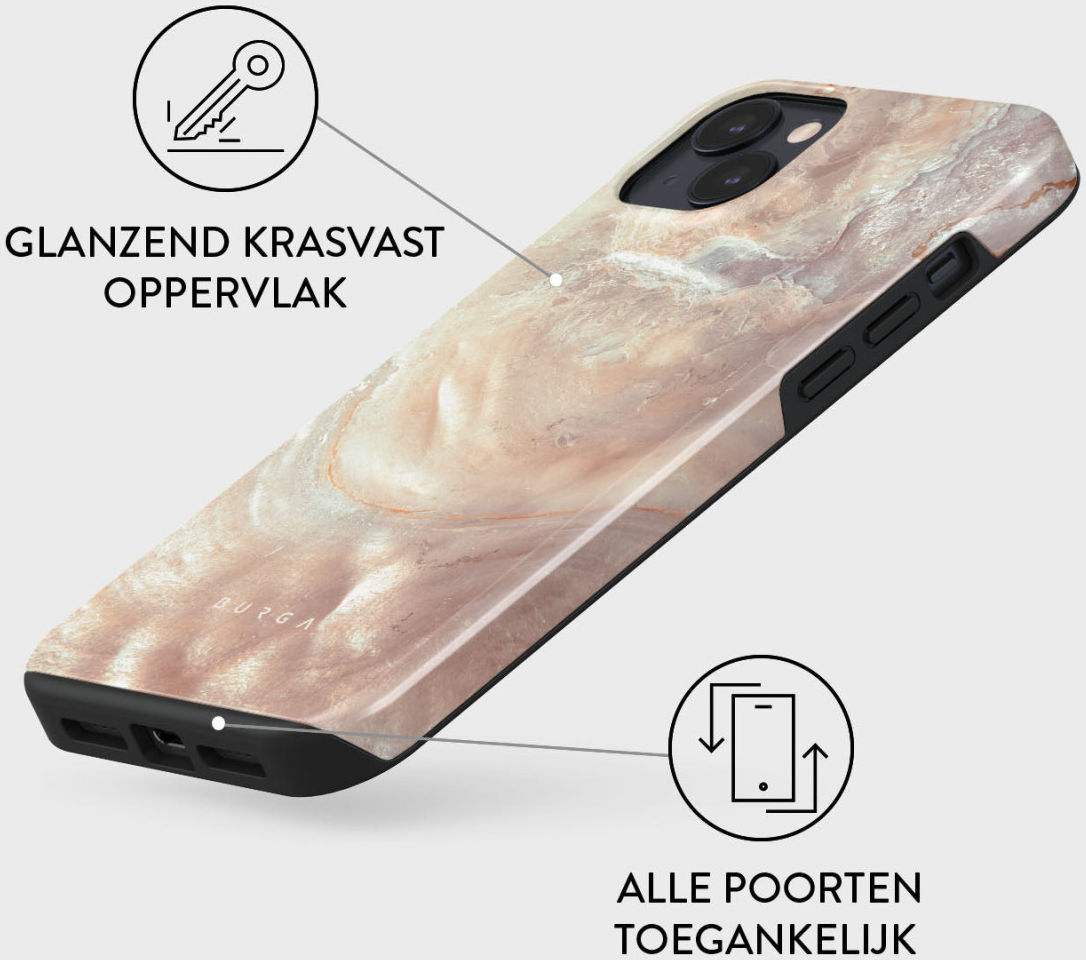 Burga Tough Case Apple iPhone 14 Hoesje Serene Sunset Print afbeelding 4