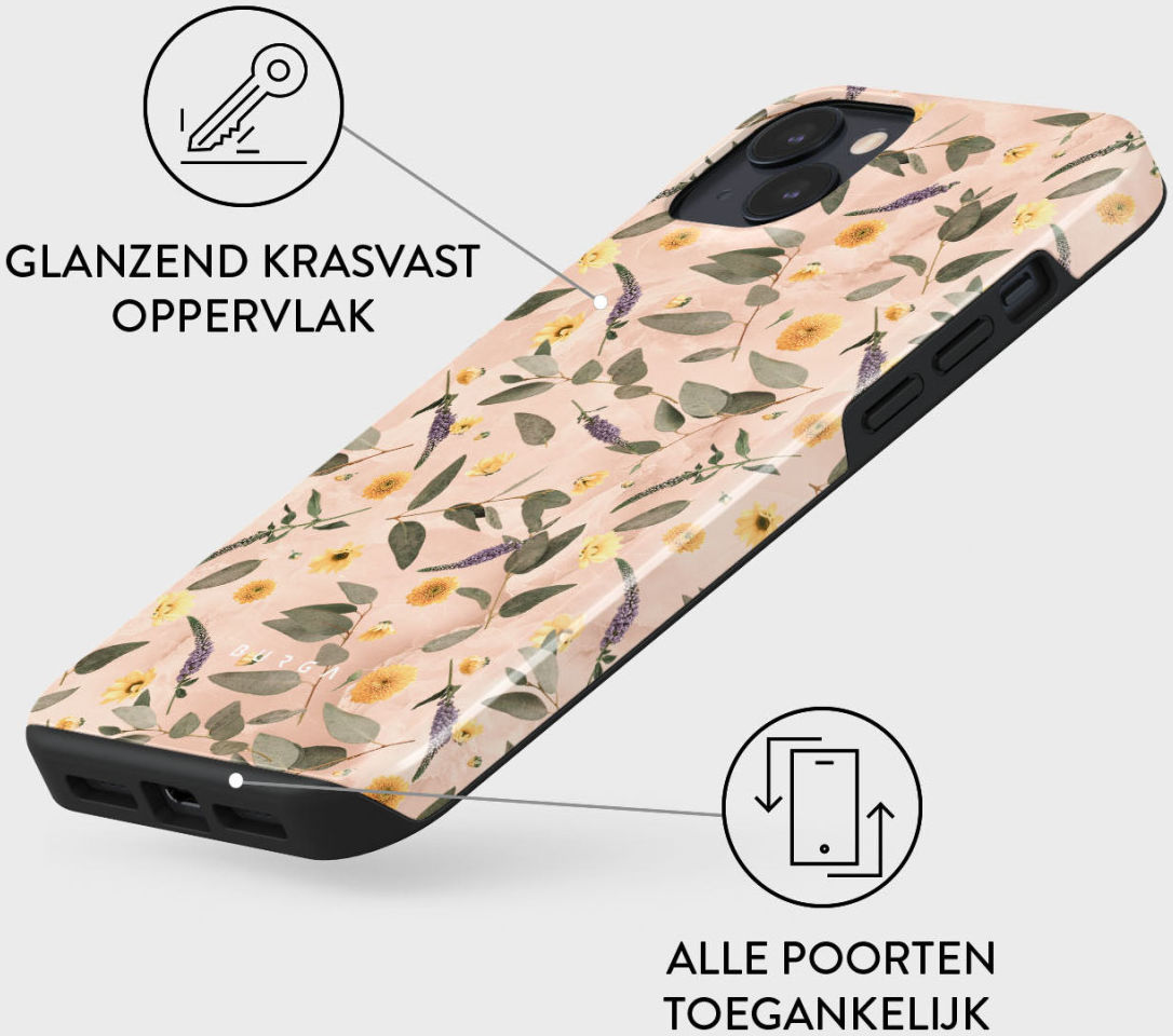 Burga Tough Case Apple iPhone 14 Hoesje Sunday Brunch Print afbeelding 4