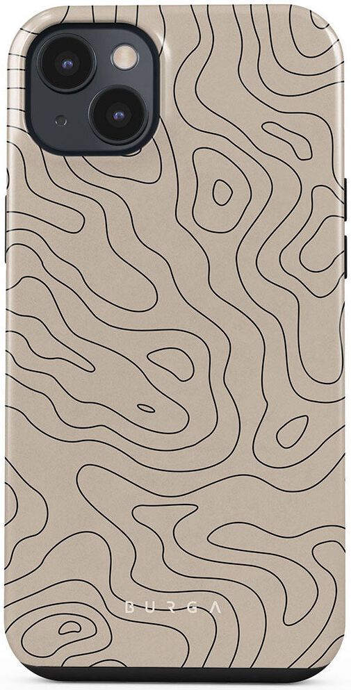 Burga Tough Case Apple iPhone 14 Hoesje Wild Terrain Print afbeelding 1