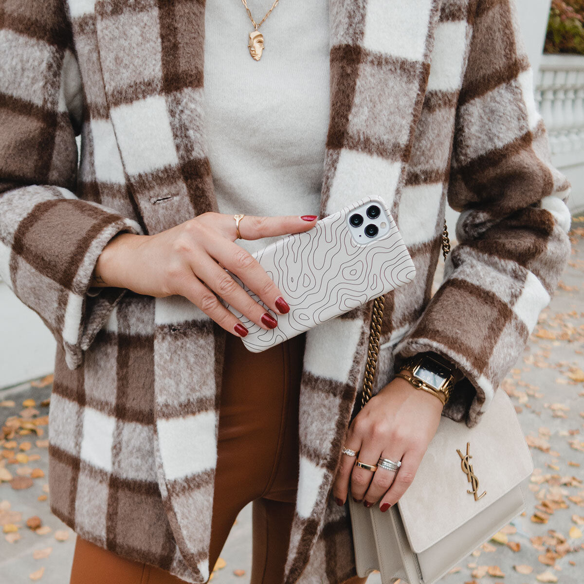 Burga Tough Case Apple iPhone 14 Hoesje Wild Terrain Print afbeelding 6