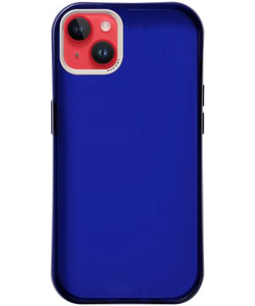 Nudient Form Case Apple iPhone 14 Plus Hoesje Transparant/Blauw Hoesjes