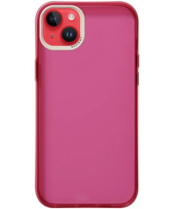 Nudient Form Case Apple iPhone 14 Plus Hoesje Transparant/Roze Hoesjes