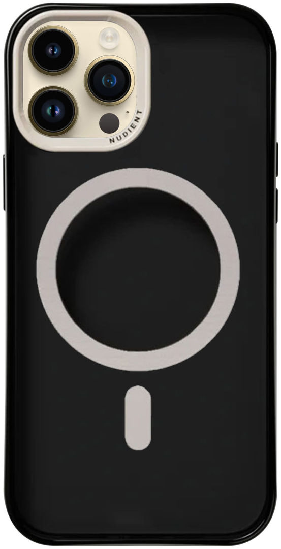 Nudient Form Case iPhone 14 Pro Max Hoesje MagSafe Transparant/Zwart afbeelding 1