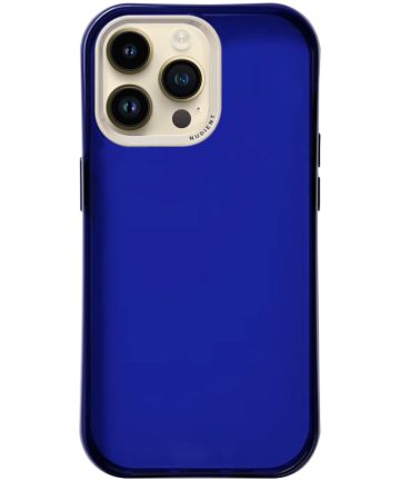 Nudient Form Case Apple iPhone 14 Pro Max Hoesje Transparant/Blauw Hoesjes